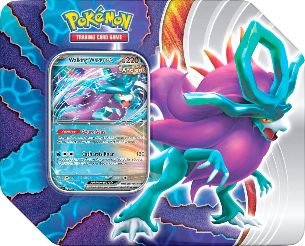 Pokémon TCG: SV Paradox Clash Tin [Walking Wake ex]