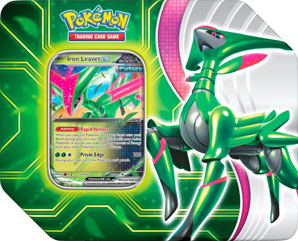 Pokémon TCG: SV Paradox Clash Tin [Iron Leaves ex]